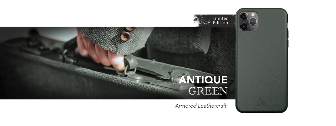 antique green leather case for iphone